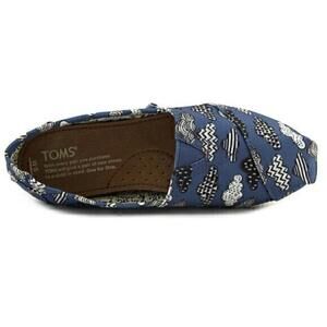 Tom’s Blue Cloud Canvus Slip On Shoes ‘Singing in the Rain’ Women’s 6
